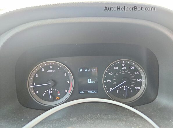 KM8J3CA22GU184515 2016 HYUNDAI TUCSON Blue Rear seats view