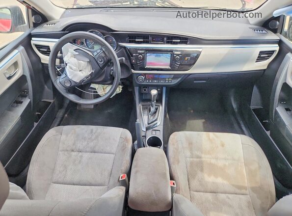 2T1BURHE1GC732638 2016 TOYOTA COROLLA Red ხელსაწყოთა პანელის ხედი