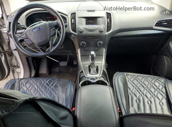 2FMPK4G98GBB78313 2016 FORD EDGE Серебряный Вид щитка приборов