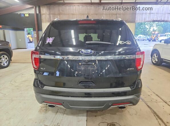 1FM5K8D84JGC78466 2018 FORD EXPLORER Black Vista interior delantera