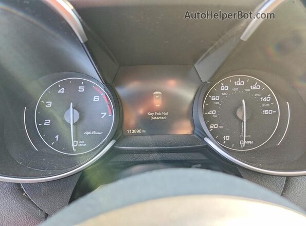 ZARFAECN7H7554866 2017 ALFA ROMEO GIULIA White უკანა სავარძლების ხედი
