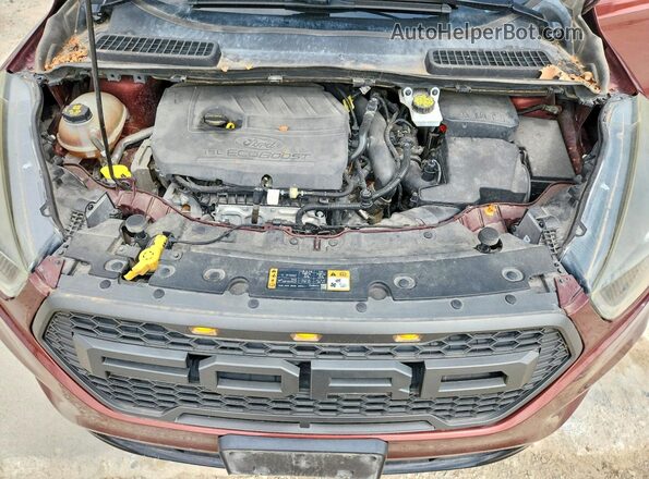 1FMCU9GD6JUA22816 2018 FORD ESCAPE Red Вид підкапотного простору