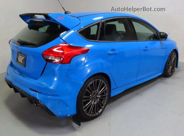 WF0DP3THXH4120633 2017 FORD FOCUS Синий Передняя правая четверть