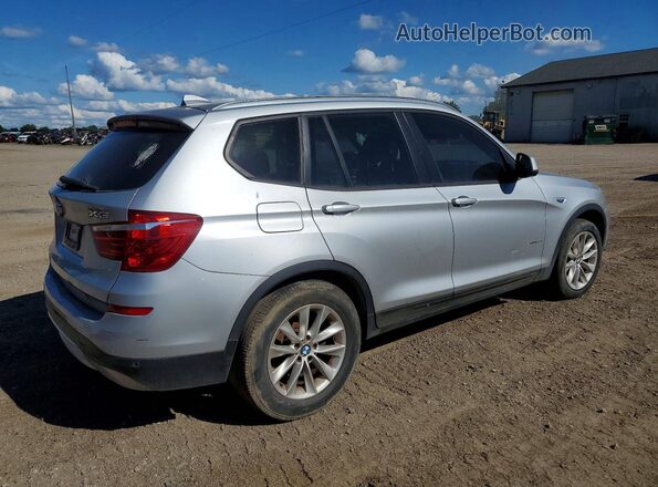 5UXWX9C5XG0D87752 2016 BMW X3 Silver Передня права чверть