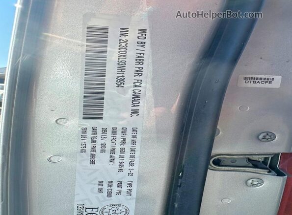 2C3CDXL93NH113954 2022 DODGE CHARGER Silver Вид задньої частини салону