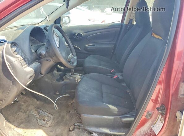 3N1CN7AP7HL830334 2017 NISSAN VERSA Maroon Widok deski rozdzielczej