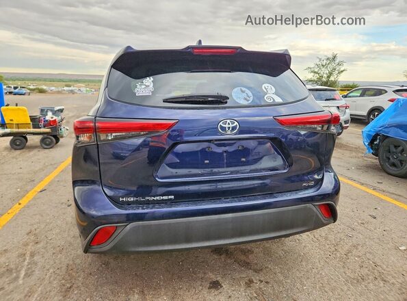 5TDCZRBH1LS037005 2020 TOYOTA HIGHLANDER Blue წინა სალონის ხედი