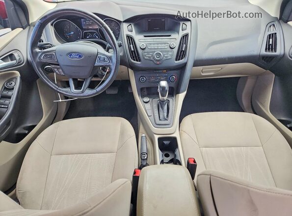 1FADP3K24GL209673 2016 FORD FOCUS Red ხელსაწყოთა პანელის ხედი