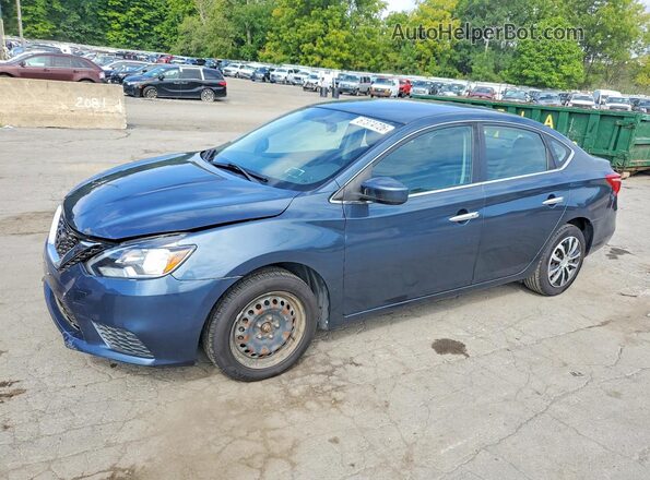 3N1AB7AP7HL636497 2017 NISSAN SENTRA Blue Tył lewy