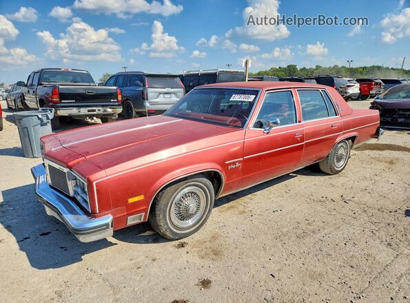 3X69K7M439786 1977 OLDSMOBILE 98 Красный Задняя левая четверть