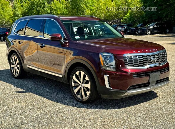 5XYP6DHC4LG055973 2020 KIA TELLURIDE Бордовый Задняя левая четверть