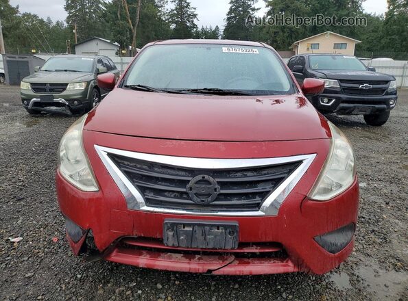 3N1CN7AP1KL879486 2019 NISSAN VERSA Red Вид ззаду