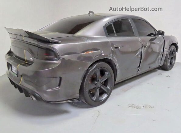 2C3CDXCT9KH738009 2019 DODGE CHARGER Gray Przód prawy