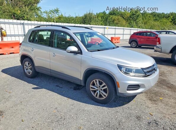 WVGBV7AX4GW555132 2016 VOLKSWAGEN TIGUAN Серебряный Вид спереди