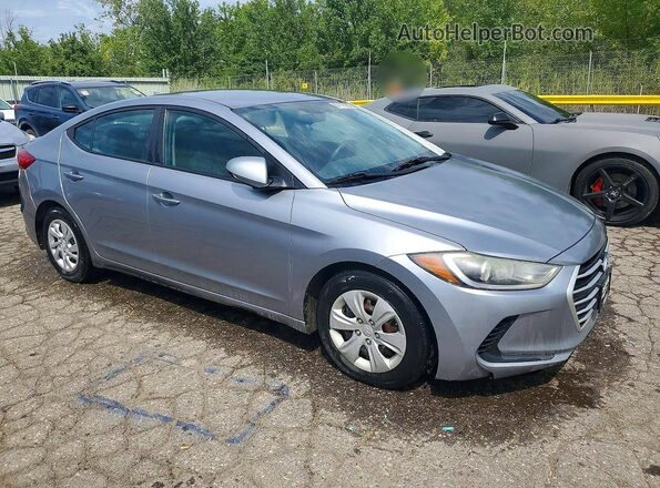 5NPD74LF5HH183964 2017 HYUNDAI ELANTRA Silver Front view