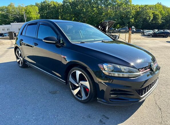 3VW5T7AU7MM000861 2021 VOLKSWAGEN GTI Black Вид спереду