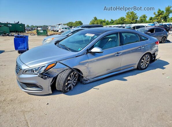 5NPE34AFXGH311651 2016 HYUNDAI SONATA Silver Tył lewy
