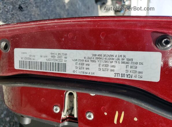 2C3CCAAG3LH123074 2020 CHRYSLER 300 Maroon Engine compartment view