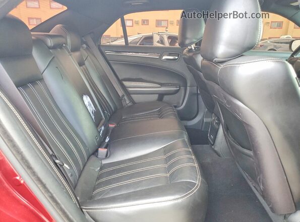 2C3CCABG9KH655989 2019 CHRYSLER 300 Burgundy უკანა სავარძლების ხედი