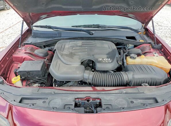 2C3CCABG9KH655989 2019 CHRYSLER 300 Burgundy უკანა სალონის ხედი