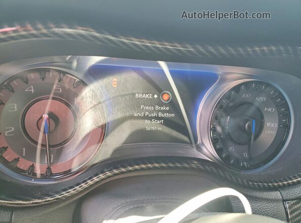2C3CCABT5KH565039 2019 CHRYSLER 300 White Instrument cluster view