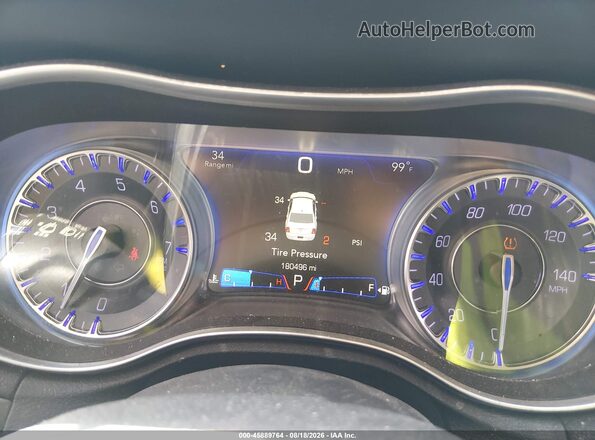 2C3CCAEG5GH105661 2016 CHRYSLER 300 Серебряный Вид задних сидений