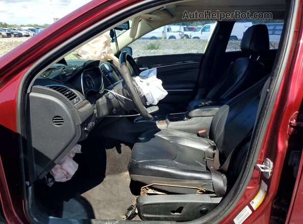 2C3CCAEG7GH141206 2016 CHRYSLER 300 Burgundy Widok wnętrza z przodu
