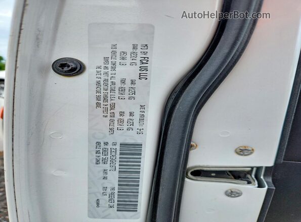 2C3CCAEGXGH216772 2016 CHRYSLER 300 White Vista de la etiqueta del VIN