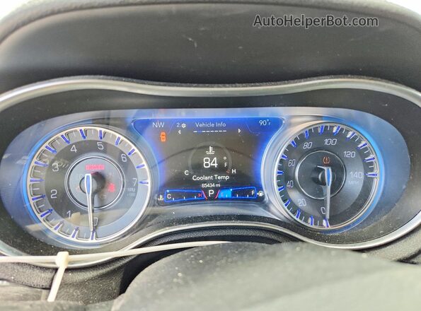 2C3CCARG7KH691010 2019 CHRYSLER 300 Black Սարքավորումների վահանակի տեսք