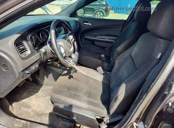 2C3CDXAG5KH734254 2019 DODGE CHARGER Charcoal Вид салону спереду