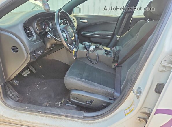 2C3CDXAG7KH544570 2019 DODGE CHARGER White Вид салону спереду