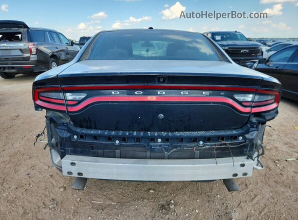 2C3CDXAG8JH298742 2018 DODGE CHARGER Black Widok z tyłu