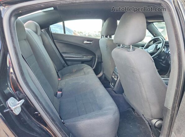 2C3CDXAG8JH298742 2018 DODGE CHARGER Black Widok tylnych siedzeń