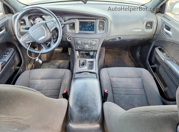 2C3CDXAG8JH298742 2018 DODGE CHARGER Black Widok deski rozdzielczej
