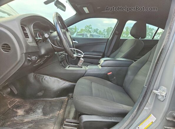 2C3CDXAGXKH638653 2019 DODGE CHARGER Серый Вид салона спереди