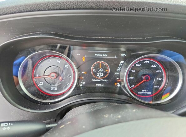 2C3CDXAGXKH638653 2019 DODGE CHARGER Серый Вид щитка приборов