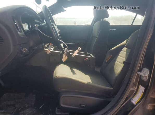 2C3CDXAT1KH592482 2019 DODGE CHARGER Black Front interior view