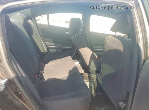 2C3CDXAT1KH592482 2019 DODGE CHARGER Black Rear seats view