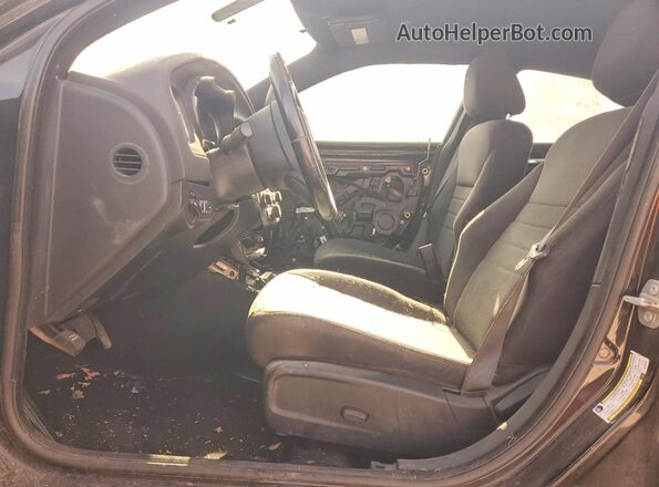 2C3CDXAT5KH592467 2019 DODGE CHARGER Black Widok wnętrza z przodu
