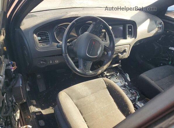 2C3CDXAT5KH592467 2019 DODGE CHARGER Black Widok deski rozdzielczej