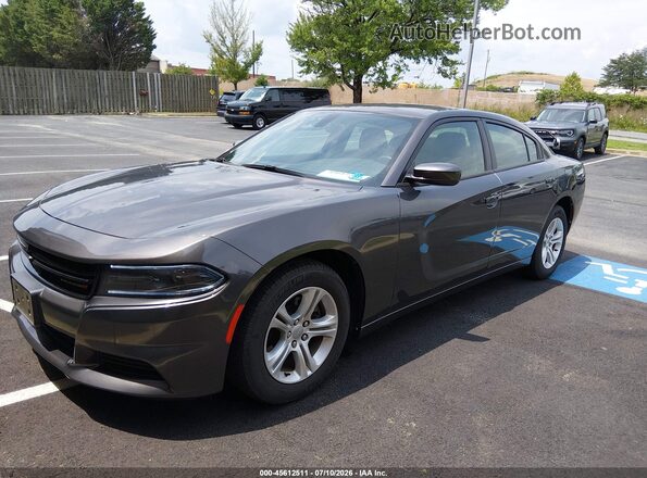2C3CDXBG0LH138016 2020 DODGE CHARGER Gray Առջևի ձախ երեք քառորդ տեսարան