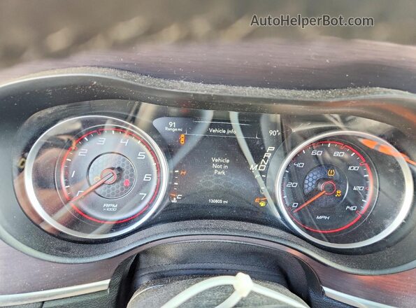 2C3CDXBG1GH303500 2016 DODGE CHARGER Белый Вид щитка приборов
