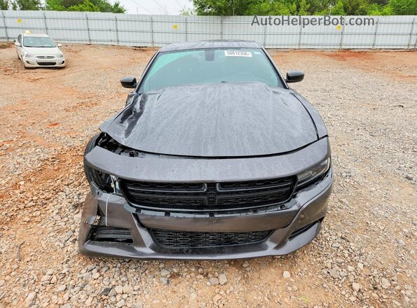 2C3CDXBG1KH732628 2019 DODGE CHARGER Gray Front view