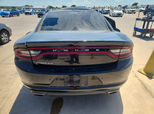 2C3CDXBG1LH106904 2020 DODGE CHARGER Black Widok z tyłu