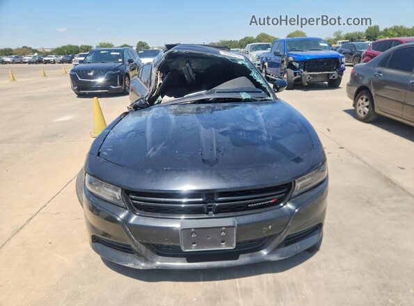 2C3CDXBG1LH106904 2020 DODGE CHARGER Black Widok z przodu