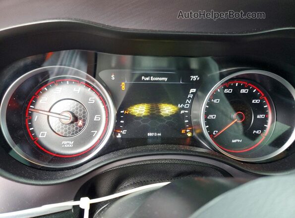 2C3CDXBG1LH217002 2020 DODGE CHARGER Black Вид щитка приладів