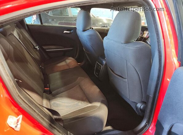 2C3CDXBG1NH196705 2022 DODGE CHARGER Red Rear seats view