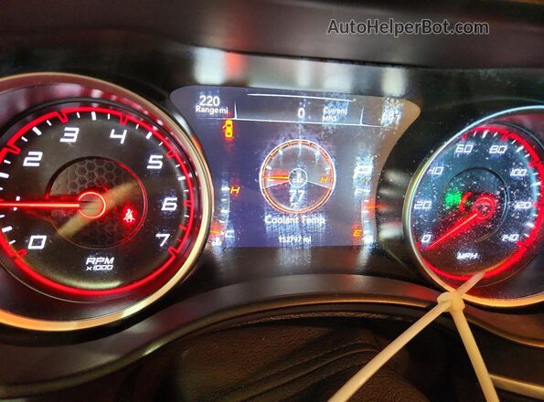 2C3CDXBG1NH196705 2022 DODGE CHARGER Red Instrument cluster view