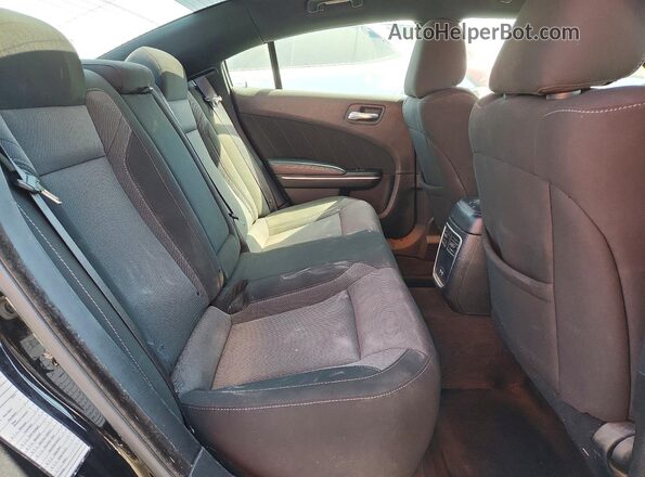 2C3CDXBG1NH224440 2022 DODGE CHARGER Black უკანა სავარძლების ხედი