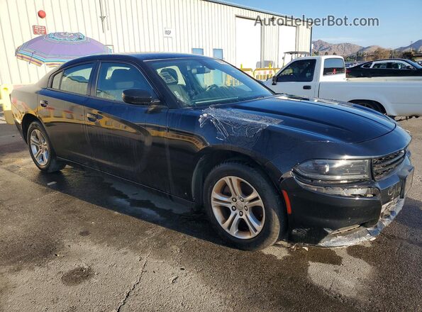 2C3CDXBG1NH224440 2022 DODGE CHARGER Black წინა მარჯვენა